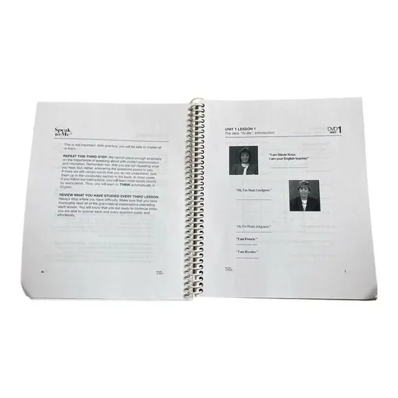 Speak To Me: English Set 1 W/Workbook 2008 Education Language Video DVD Learn